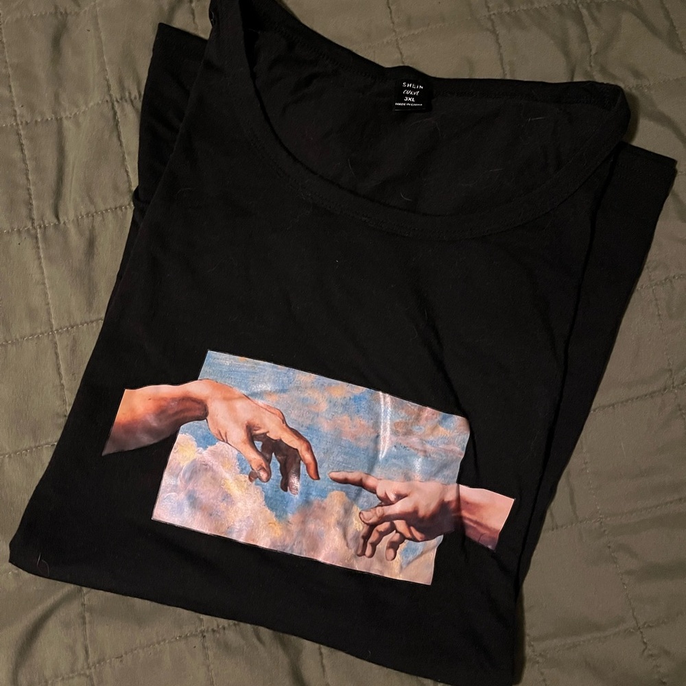 SHEIN Creation of Adam Curve 3XL Top